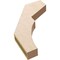 Ekena Millwork 3-inch W x 18-inch D x 24-inch H Monterey Rough Cedar Woodgrain TimberThane Knee Brace, Primed BRCUR03X18X24MONRCPR - alternate 2